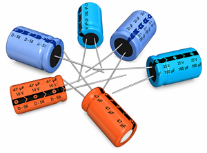 Electrolytic Capacitors in Different Sizes
